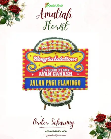 Sewa Papan Bunga Talang Empat